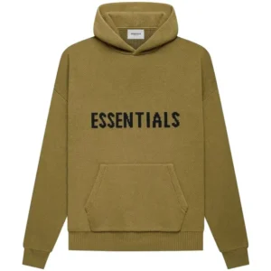Essentials Knit Hoodie Brown