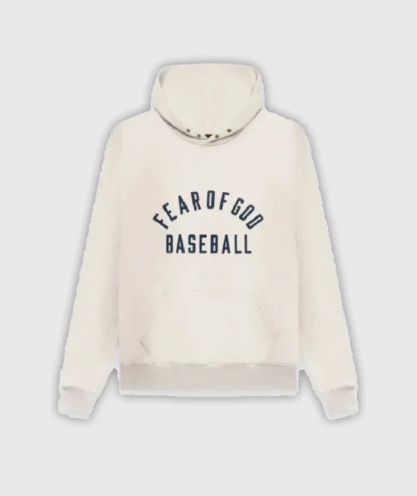 Fear Of God Baseball Hoodie Cream