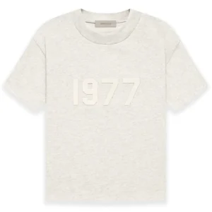 1977 Light Heather Gray Casual T-Shirt