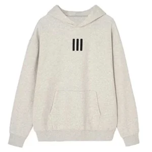 ATHLETICS Cotton Light Gray Hoodie