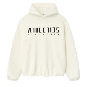 Athletics Cotton Fleece Hoodie Cream White