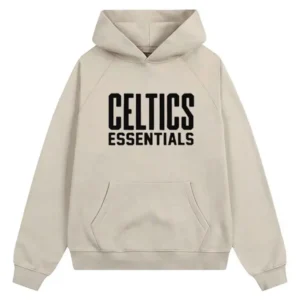 Celtics Hoodie Cream Or Light Heather