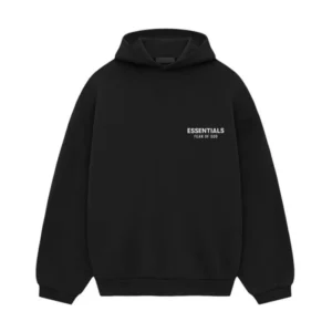 Classic Fit Logo Graphic Hoodie Black