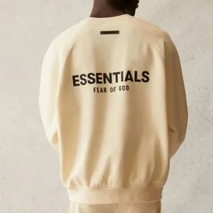 Crew Neck Rice apricot Sweatshirt