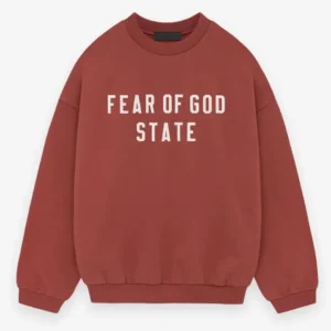 Crimson Heavy Fleece Crew Neck Sweatshirt