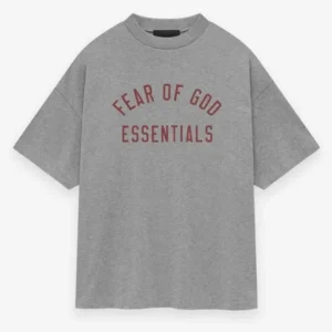 Jersey Crewneck T Shirt Gray