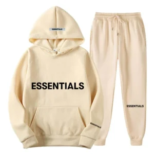 Spring Hooded Beige Tracksuit