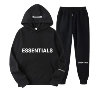 Spring Hooded Black Tracksuit