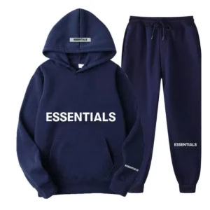 Spring Hooded Navy Blue Tracksuit