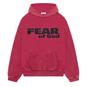 Vintage “Fear Is Gone” Hoodie Red